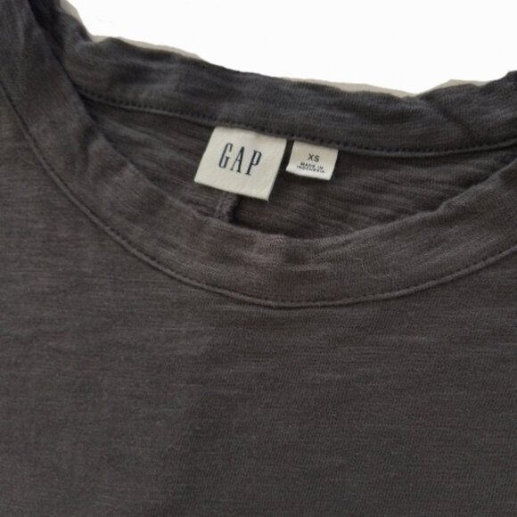 GAP Casual Charcoal Gray Midi Dress with Adjustable Belt – Size XS - Picture 6 of 6